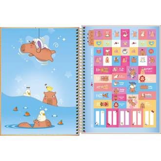CADERNO UNIV CAPA DURA 1X1 80FLS - CAPYCLUB - UN - TILIBRA