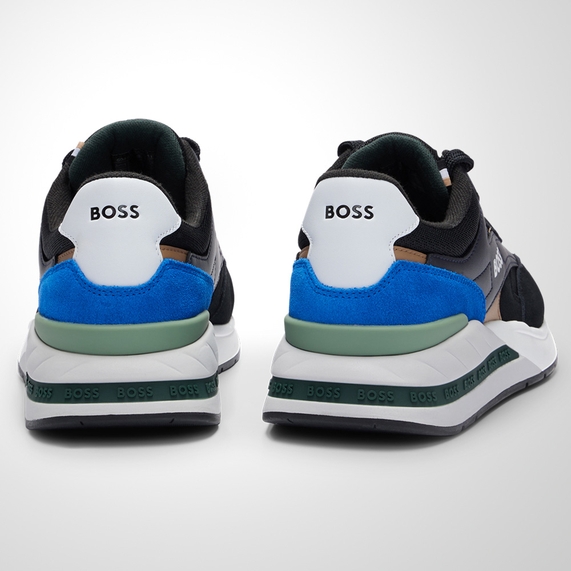 TÊNIS MASCULINO MIXED-MATERIAL MARINHO BOSS