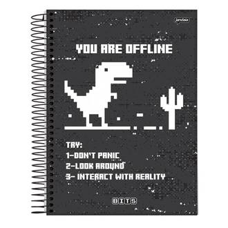 CADERNO UNIV CAPA DURA 15X1 240FLS - BITS - PCT 2 - JANDAIA