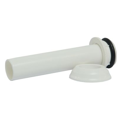 TUBO LIGACAO WC BRANCO C/ESPUDE 19cm ALUMASA
