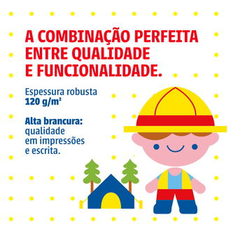 PAPEL CHAMEQUINHO 120G 50FLS - A4 - UN - CHAMEX