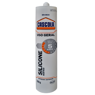 SILICONE ACÉTICO CASCOLA USO GERAL BRANCO 280G