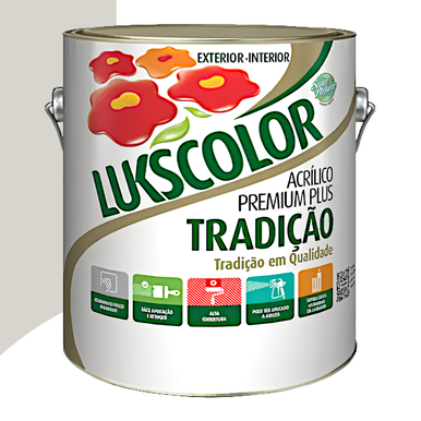 ACRÍLICO LUKSCOLOR PREMIUM PLUS TRADIÇÃO GELO 3.6L