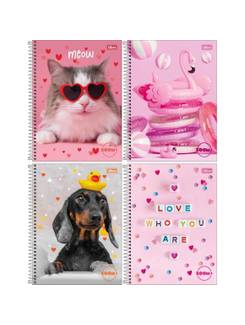 CADERNO UNIV CAPA DURA 1X1 96FLS - ZOOM+ FEM - PCT 4 - TILIBRA