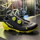 Sapatilha Scott RACING Carbon MTB Preta e Amarela Fluor - 1