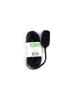 EXTENSAO ELETRICA 3 TOMADAS TRIPOLAR 10M - 25300310111 - PRETO - UN - FIOLUX