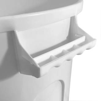 CESTO DE LIXO C/TAMPA 60L - 0069 - BRANCO - UN - JAGUAR
