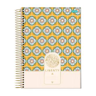 CADERNO UNIV CAPA DURA 1X1 80FLS - LIBERTY - PCT 4 - JANDAIA