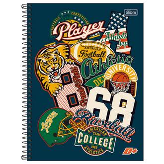 CADERNO UNIV CAPA DURA 10X1 200FLS - MAIS+ - UN - TILIBRA