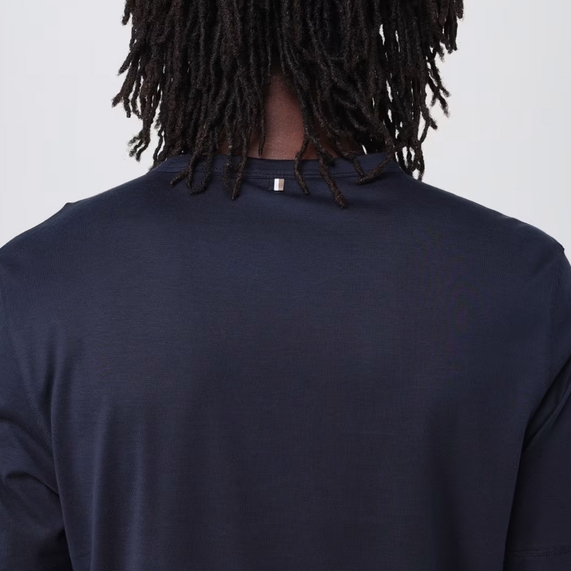 CAMISETA MASCULINA THOMPSON LYOCELL MARINHO BOSS