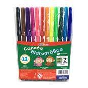 CANETA HIDROGRAFICA C/12 CORES - 4517 - UN - LEO E LEO