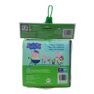 LIVRO DE BANHO PEPPA PIG - C/ESPONJA - UN - CIRANDA CULTURAL
