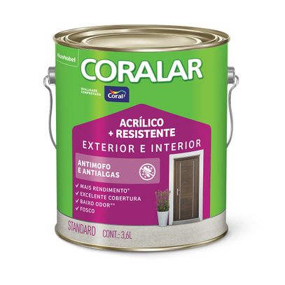 TINTA ACR MAIS RES CORALAR FO PEDRA PRECIOSA 3,6L