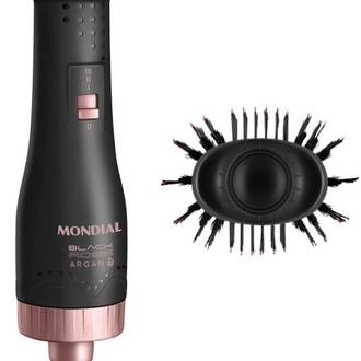 ESCOVA SECADORA ES-14-BI BIVOLT - PRETO/GOLDEN ROSE - UN - MONDIAL