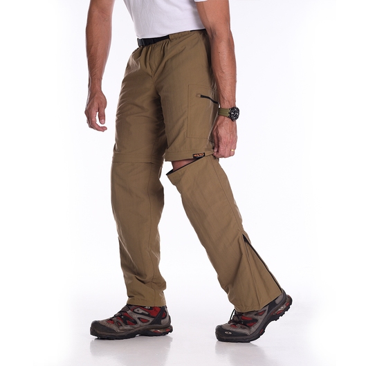 CALÇA BERMUDA BIO MASCULINA  HARD ADVENTURE CAQUI