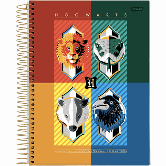 CADERNO UNIV CAPA DURA 10X1 200FLS - HARRY POTTER - UN - JANDAIA