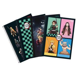 CADERNO UNIV CAPA DURA 10X1 160FLS - DEMON SLAYER - PCT 4 - TILIBRA