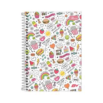 CADERNO 1/4 ESPIRAL CAPA DURA 96FLS - 390470 - MAIS+ - PCT 4 - TILIBRA
