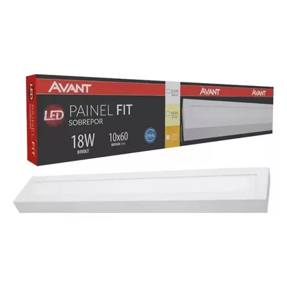 PAINEL LED SOB RET 18W 4000K 1440lm 10x60cm AVANT