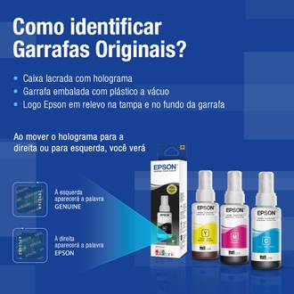 GARRAFA DE TINTA 673 CIANO T673220-AL - UN - EPSON