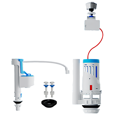 KIT COMPLETO PARA CAIXAS ACOPLADAS BLUKIT COM ACIONADOR SUPERIOR