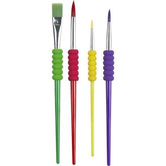 KIT PINCEL ARTISTICO COLORS GRIP C/4  - R.CG01 - UN - KIT