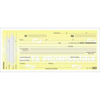 TALAO DE NOTA PROMISSORIA GDE 50 FOLHAS 214MM X 93MM - PCT 20 - TILIBRA