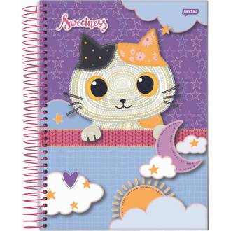 CADERNO UNIV CAPA DURA 12X1 192FLS - SWEETNESS - UN - JANDAIA
