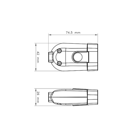 PLUG TRAMONTINA FÊMEA (2P+T) 20A 250V PRETO REF. 57403/155