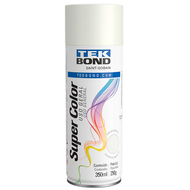 SPRAY TEKBOND SUPER COLOR ACABAMENTO BRILHANTE BEGE 350ML