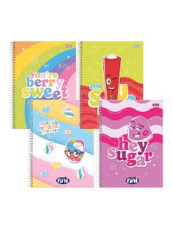 CADERNO UNIV CAPA DURA 1X1 80FLS - 3370258 - FINI - PCT 4 - FORONI