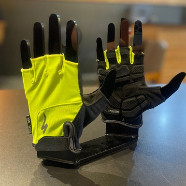Luva Specialized Dedo Curto Dual Gel Masculina Verde Limão