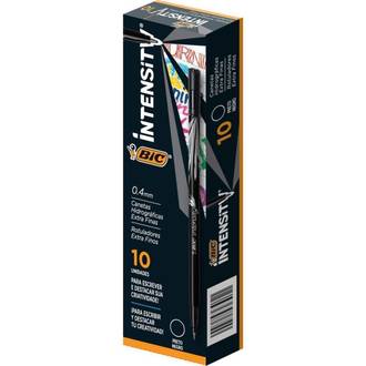 CANETA INTENSITY 0,4MM - PRETO - PCT 10 - BIC