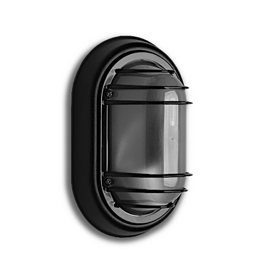 LUMINÁRIA TARTARUGA EM ALUMÍNIO TASCHIBRA 40W E27 PRETO P/ 1 LAMP