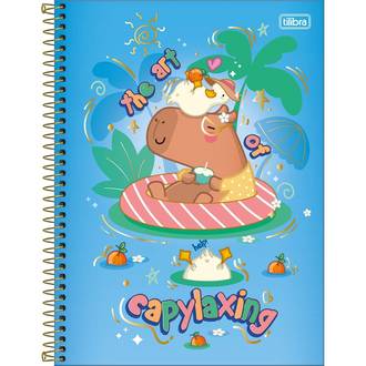 CADERNO UNIV CAPA DURA 1X1 80FLS - CAPYCLUB - UN - TILIBRA