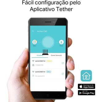 ROTEADOR WIFI D-BAND AC1900 ARCHER C80 GIGA - UN - TP-LINK