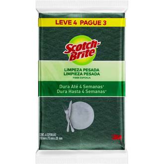 ESPONJA MULTIUSO C/4 - SCOTCH-BRITE - UN - 3M