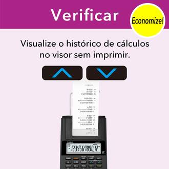 CALCULADORA MESA C/BOB 12 DIG HR-8RC - PRETO - UN - CASIO