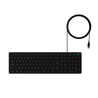 TECLADO COM FIO CONFORT MULTIMIDIA COM TECLAS CHOCOLATE  E CABO DE 150CM - PRETO - UN - INTELBRAS