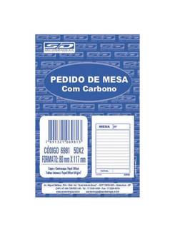 BLOCO PEDIDO DE MESA C/CARBONO 50X2 VIAS 80X117MM - 6981 - UN - SAO DOMINGOS