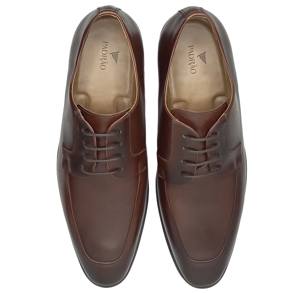 SAPATO MASCULINO SOCIAL COURO CAFÉ PADRÃO