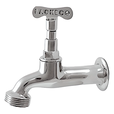 TORNEIRA PARA JARDIM PIM CROMADA LONGA 1/2 x 3/4 1130