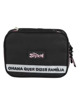 ESTOJO ESCOLAR BOX STITCH - ET50084SC - OHANA - PRETO - UN - LUXCEL