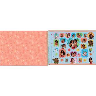 CADERNO DESENHO CAPA DURA 80FLS - ESPIRAL - MOANA - UN - TILIBRA