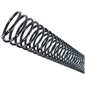 ESPIRAL P/ENCADERNACAO 14MM P/80FLS- C/20 - PRETO - UN - TECKLINE