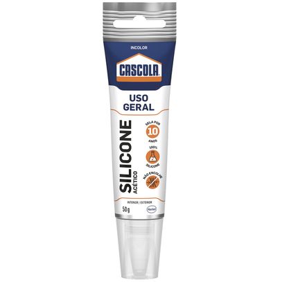 SILICONE CASCOLA PREMIUM USO GERAL 50g INCOLOR