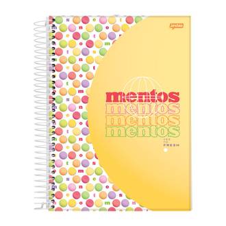 CADERNO 1/4 ESPIRAL CAPA DURA 80FLS - MENTOS - PCT 5 - JANDAIA