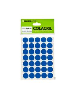 ETIQUETAS P/IDENTIFICACAO 19MM - C/210 - 6001AZ - UN - COLACRIL