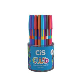 CANETA ESFEROGRAFICA CLUB 0,7MM - AZUL - UN - CIS