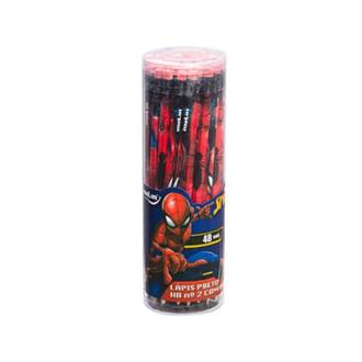 LAPIS HB HOMEM ARANHA C/BORRACHA - 13586 - CX 48 - MOLIN